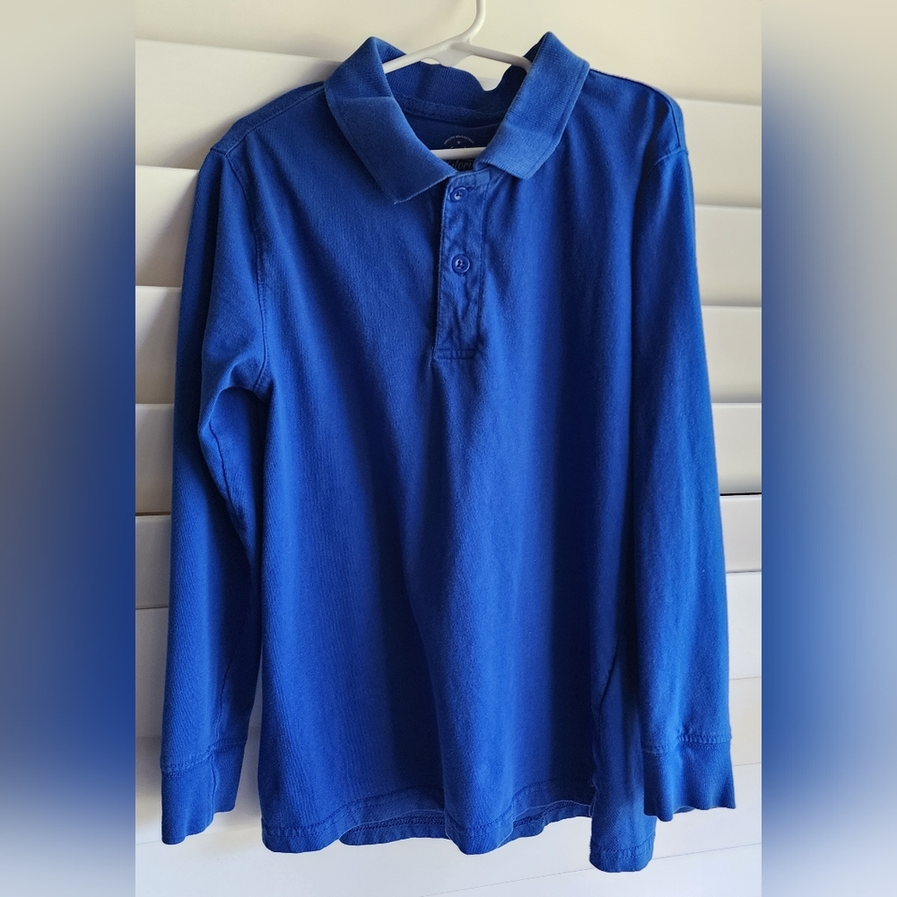 🇺🇸 Boys Long-sleeved Polo, size M (8)